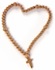 rosary beads in the shape of a heart